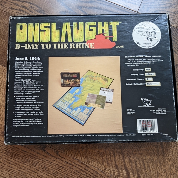 Onslaught D-Day to the Rhine WW2 Board Game - Picture 2 of 11